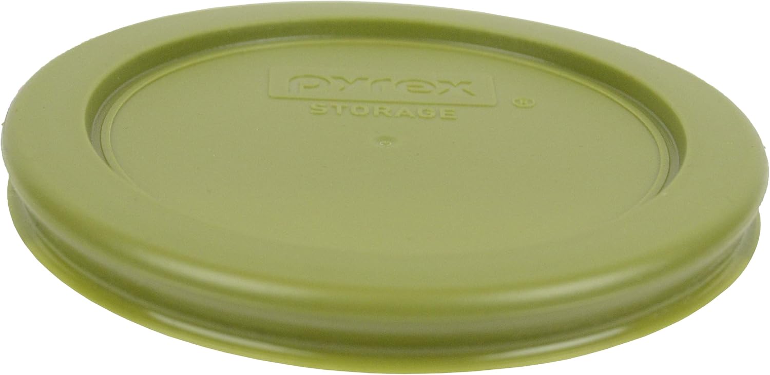 Pyrex (2) 7202-PC verde oliva, (3) 7200-PC amarillo mantequilla, (2) 7201-PC Blue Spruce, y (2) 7402-PC Thistle Purple Tapas de repuesto de plástico