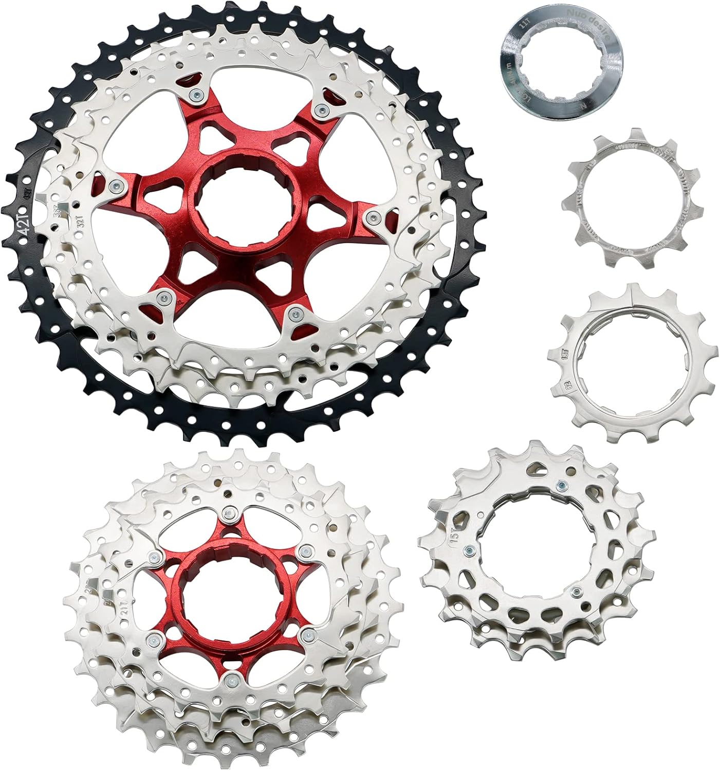 Casete de 11 velocidades, 11-40T, 11-42T, 11-46T, 11-50T, 11-52T