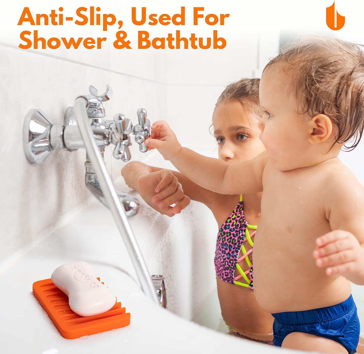 Urbanstrive Jabonera para ducha, cascada, jabonera para baño, cocina, encimera, silicona flexible, mantiene las barras de jabón secas, fácil