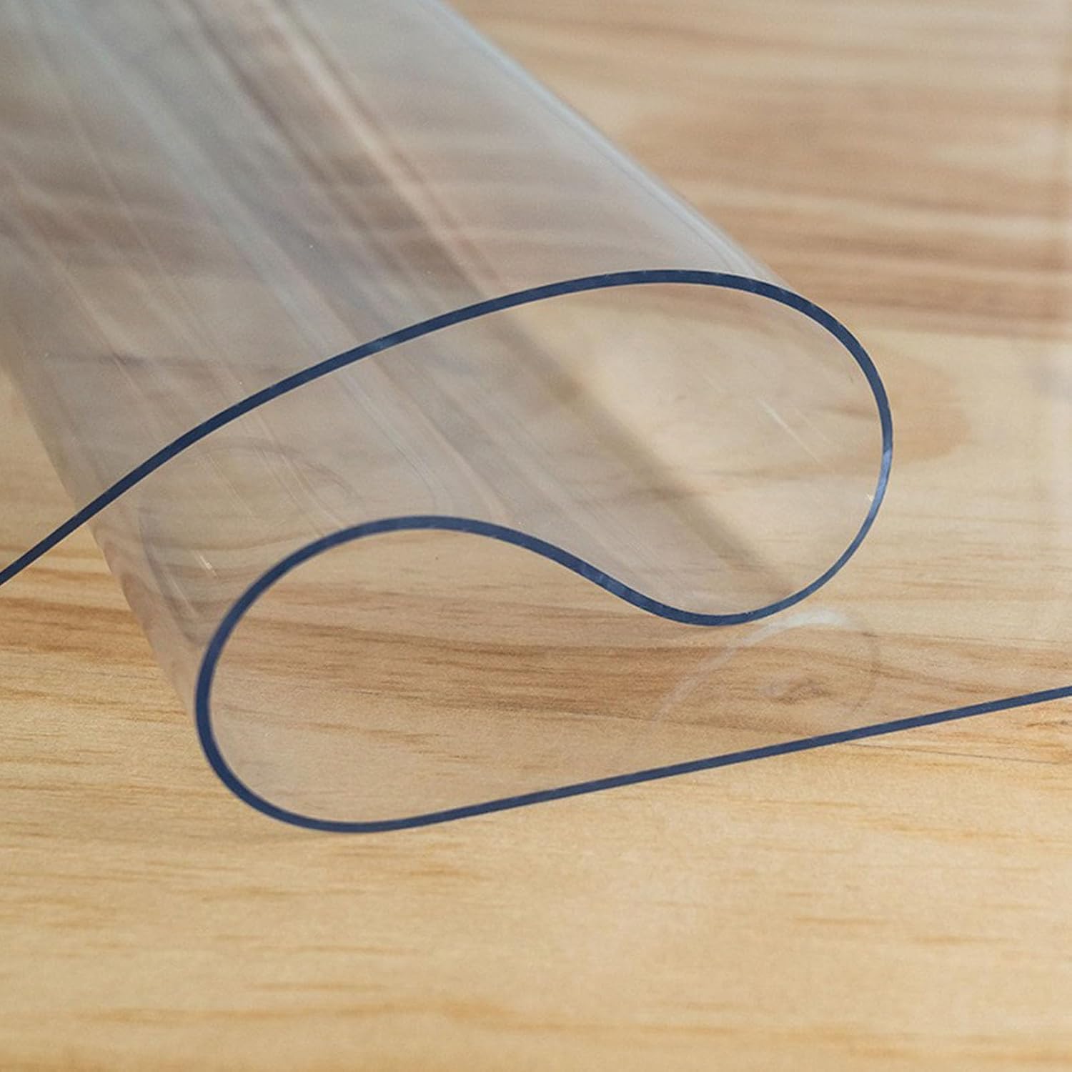 Protector de escritorio transparente, lavable para una fácil limpieza, protector de escritorio de PVC transparente para restaurantes y mesas de