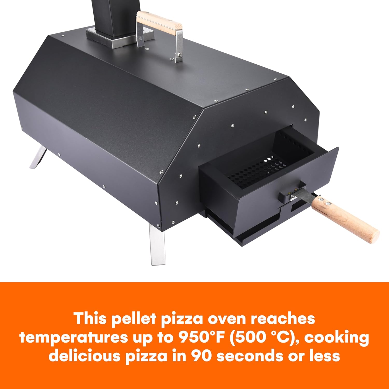 Zorestar Horno de pizza al aire libre – Horno de pizza ligero de acero inoxidable – Máquina de pizza portátil ideal para cocina al aire libre o