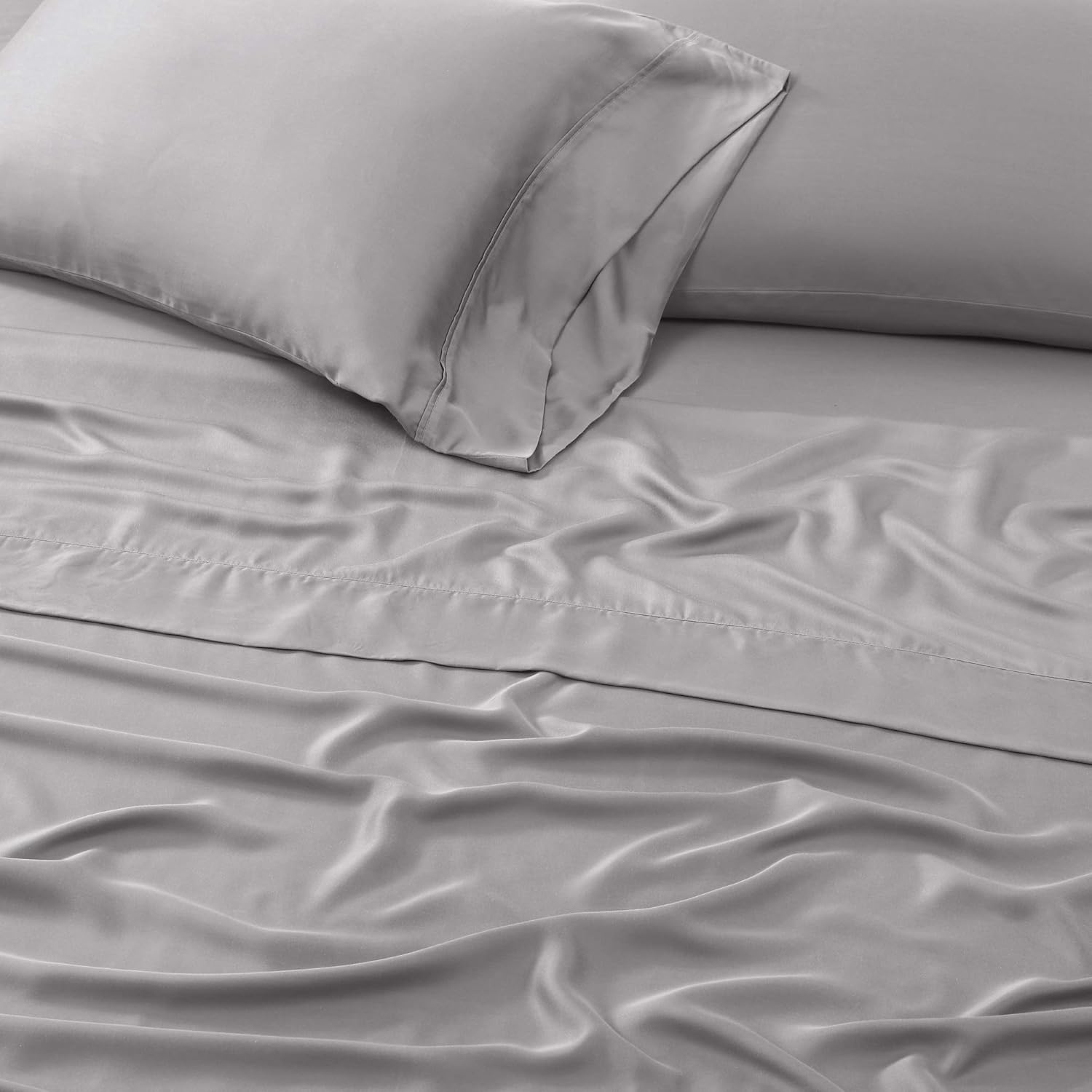 Valeron Juego de sábanas de 100 % Tencel modal satinado, lujosamente suave, transpirable, refrescante, fibra de haya tamaño California King, color