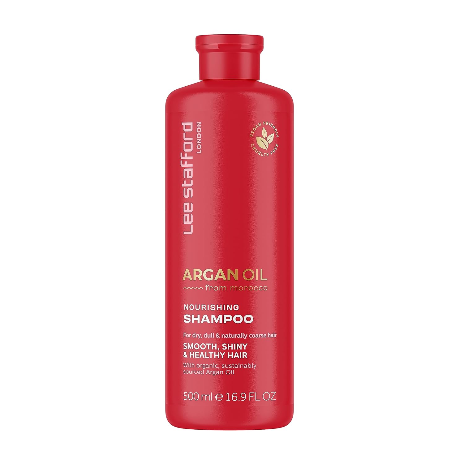 Lee Stafford Champú nutritivo de aceite de argán, 16.9 onzas líquidas, mejor para cabello seco opaco y encrespado  Cabello brillante y sedoso