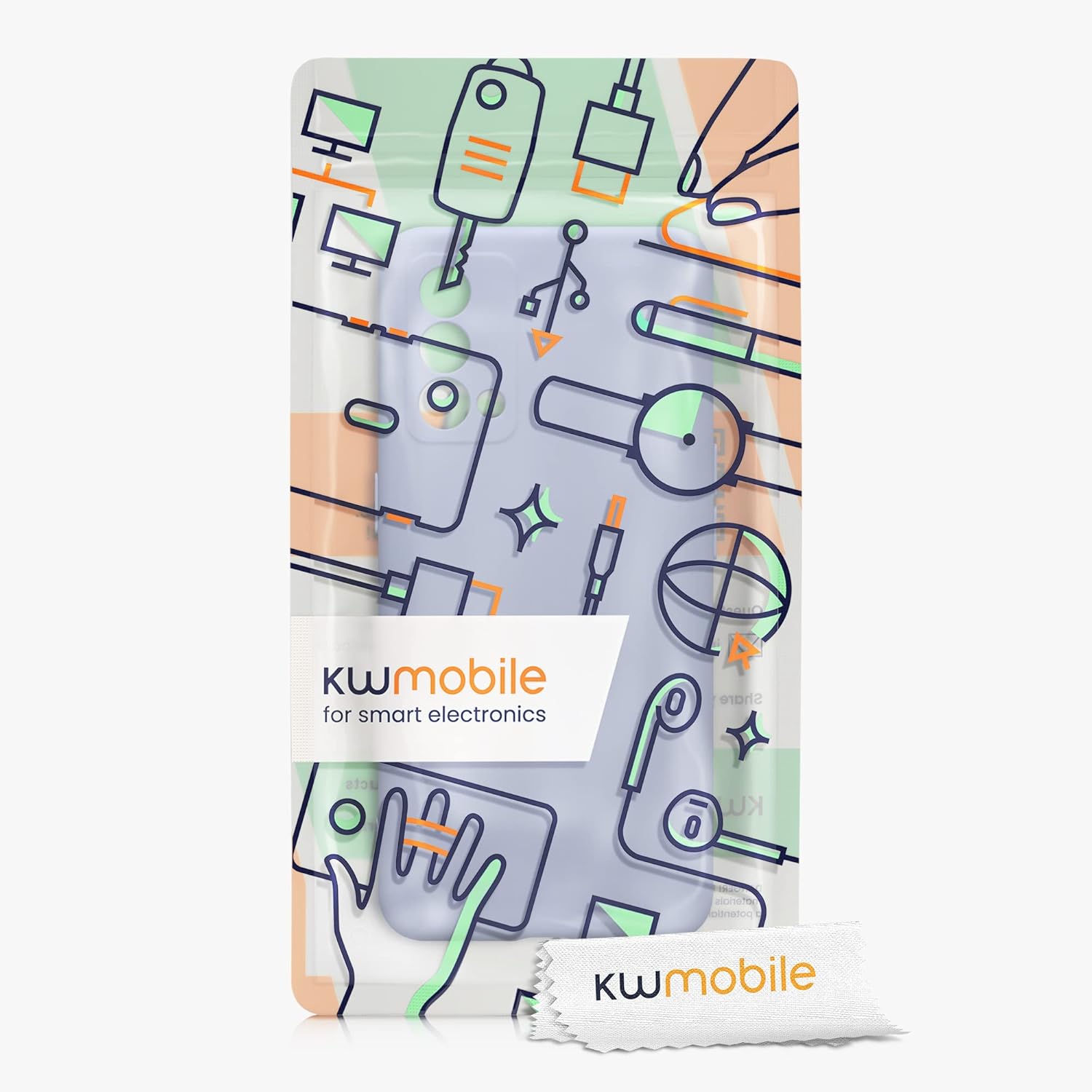 kwmobile Funda compatible con Realme GT Master Edition – Funda protectora delgada de TPU con acabado mate suave – lavanda claro