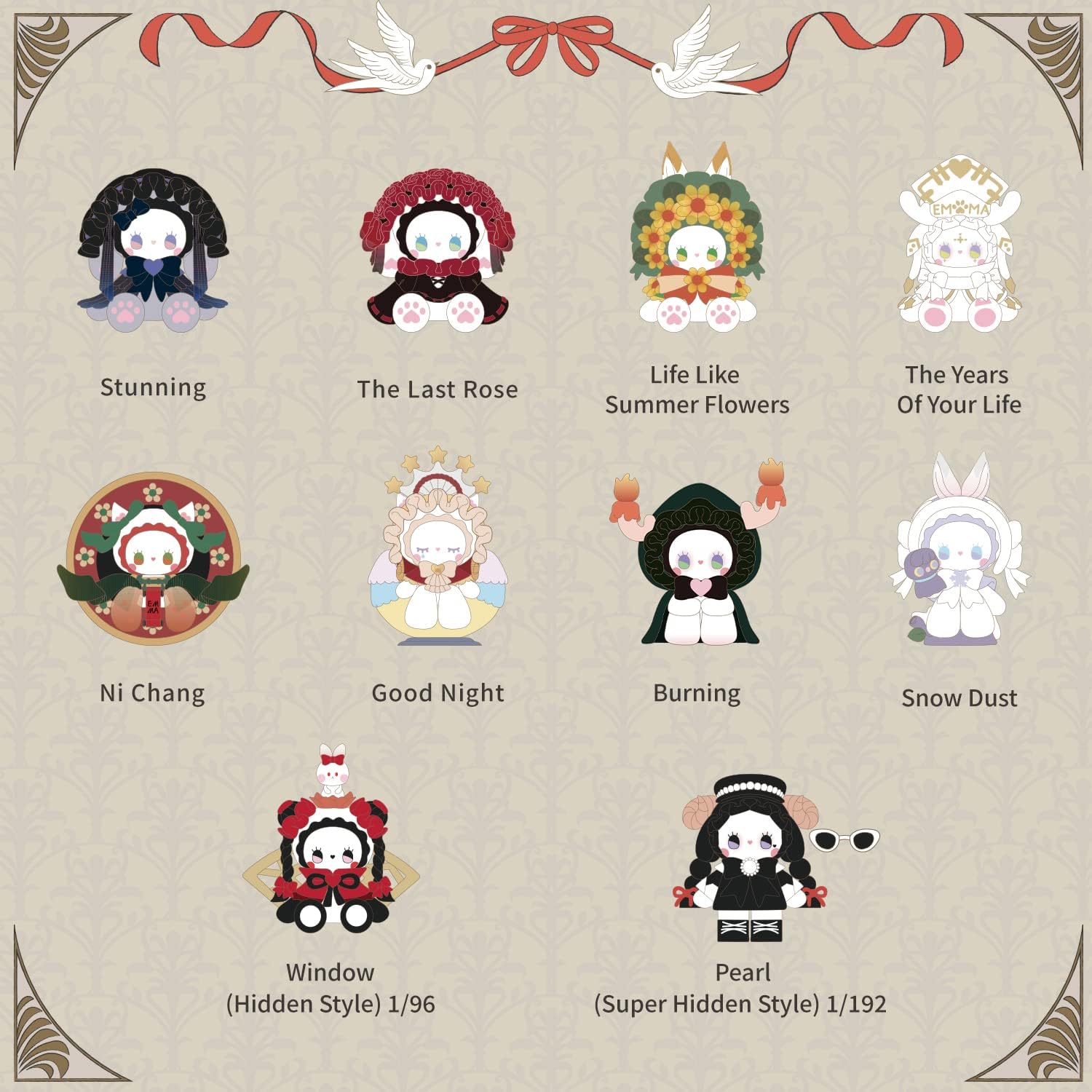 Studio Emma Secret Forest Poem Party Series – Caja ciega de 3 piezas, colección aleatoria, caja misteriosa, juguetes, lindas figuras de caja ciega