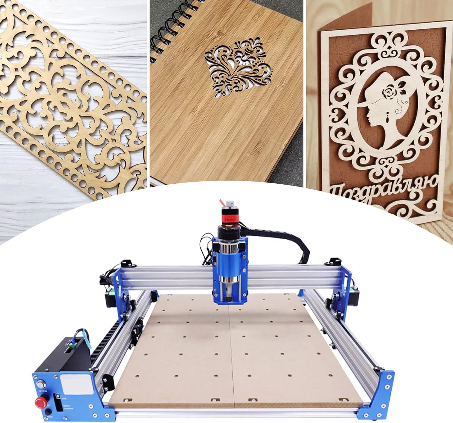 Máquina de grabado CNC 4040 CNC Router Machine Kit Pro Fresadora para Madera Metal Acrílico MDF Tallado Artesanía