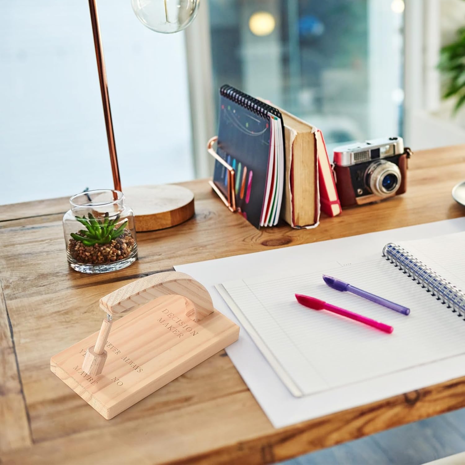 Péndulo para tomar decisiones magnéticas, creativas y magnéticas, juguete de mesa de escritorio de péndulo oscilante, balancea el péndulo estándar y