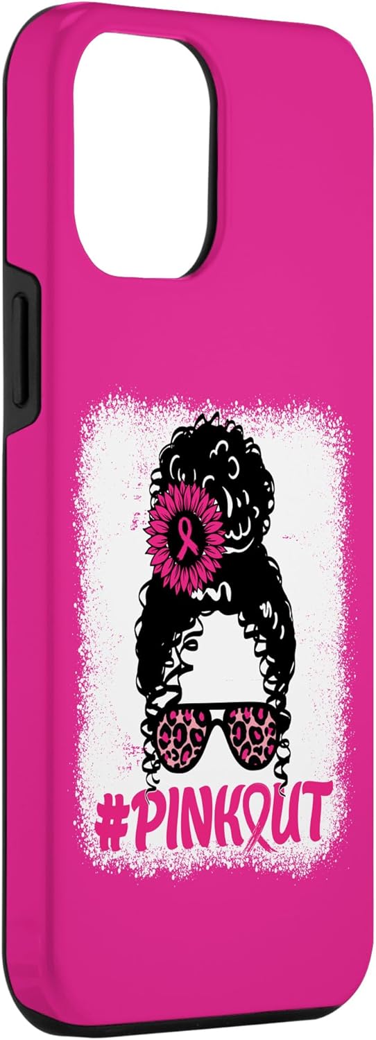 Funda para iPhone 12 Pro Max Moño desordenado Rosa Lazo Rosa
