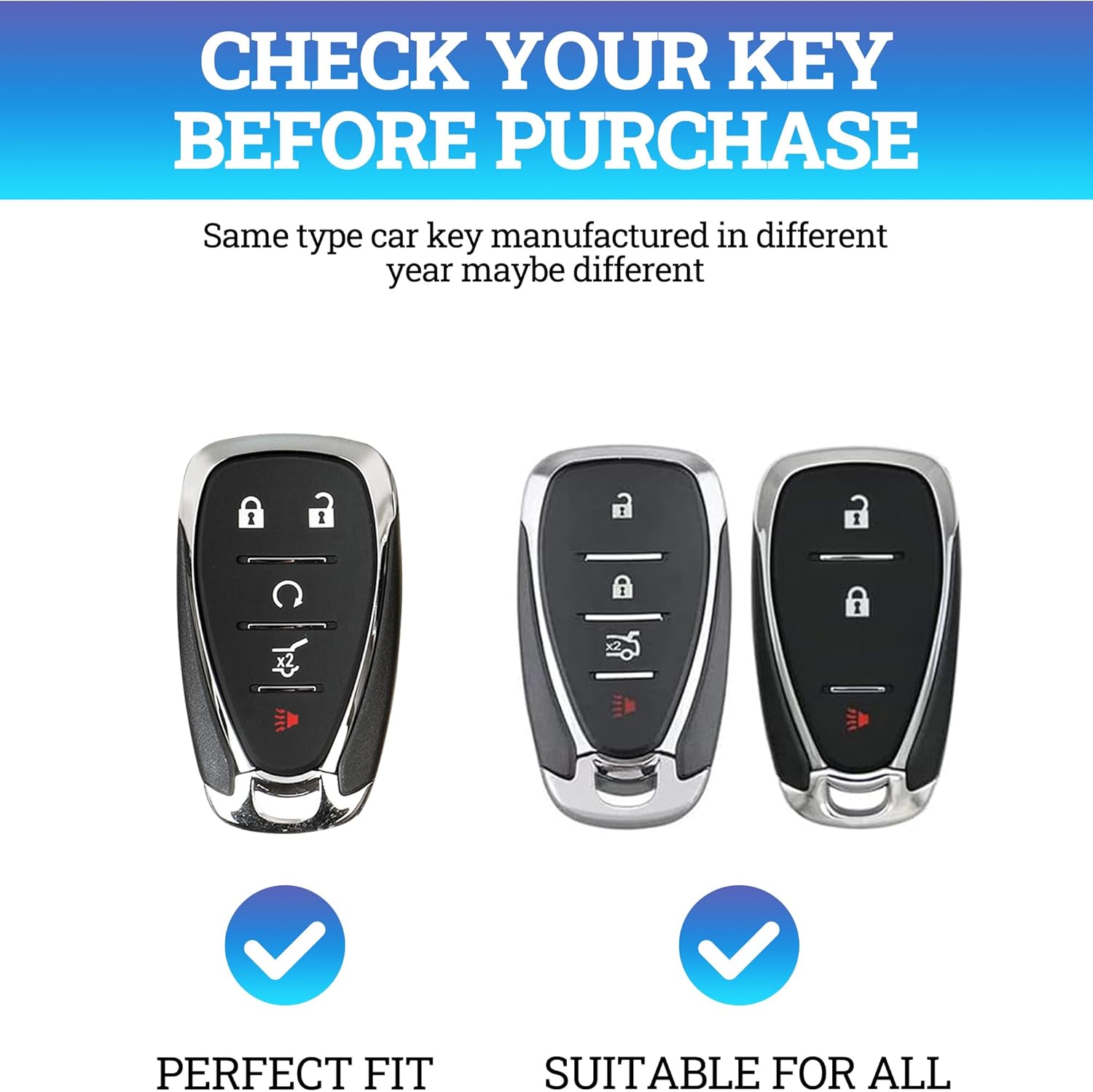 Funda inteligente para llavero con control remoto, fundas para llaves de automóvil con llavero de cuero, funda de llavero de automóvil, funda de