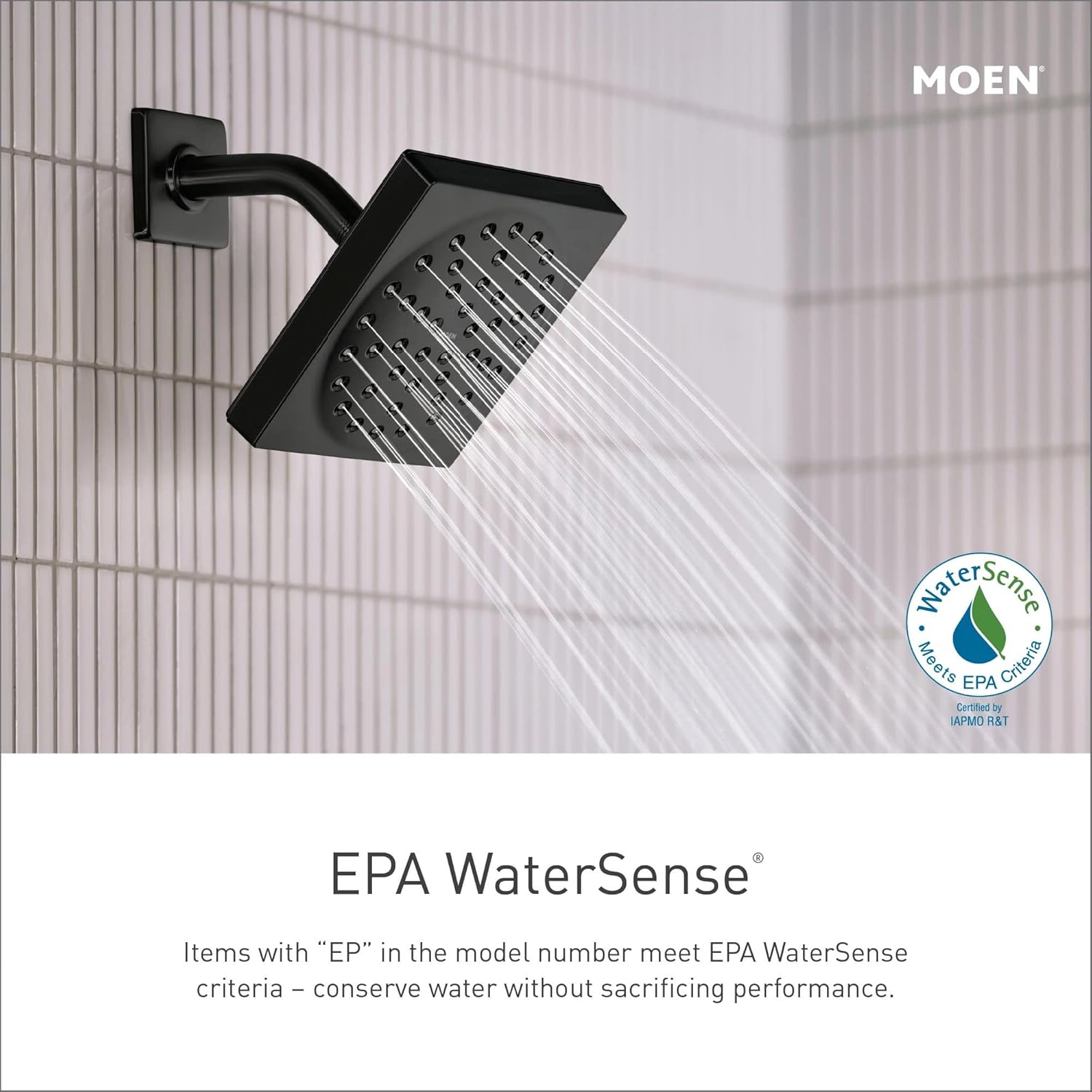 Moen UT2182EPBL Dartmoor M-CORE 2-Series – Kit de molduras de ducha con 1 mango, requiere válvula, negro mate