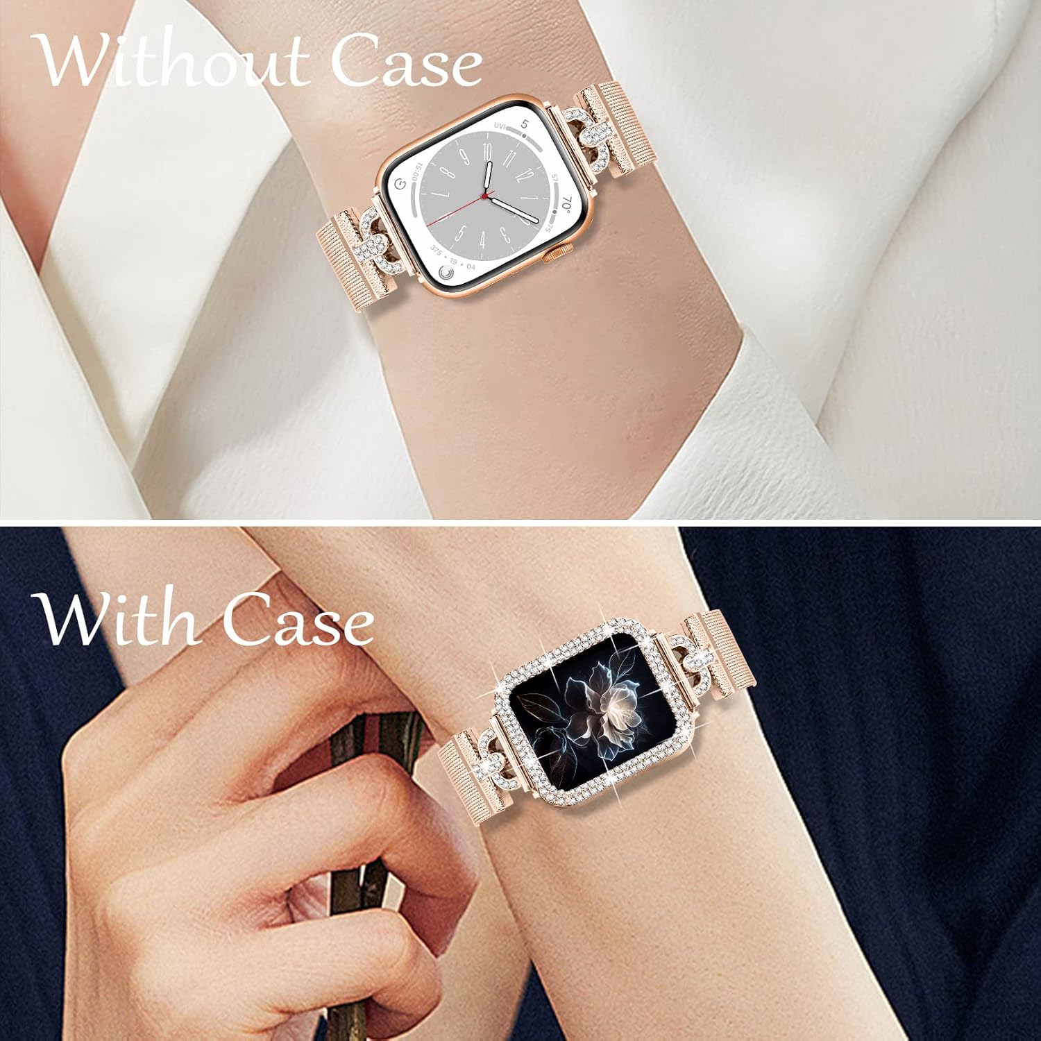 JOYOZY Correa magnética compatible con Apple Watch Band de 1.496 pulgadas, 1.575 pulgadas, 1.614 pulgadas, 1.654 pulgadas, 1.732 pulgadas, correa