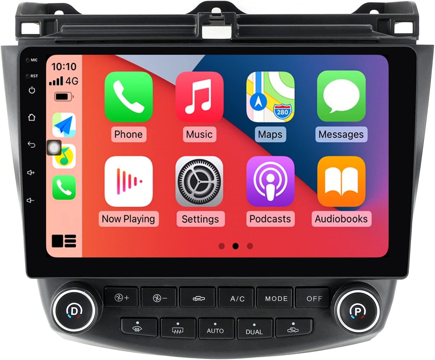 4+64 GB, Android 11 estéreo de coche para Honda Accord 7th 2003 2004 2005 2006 2007, 8-Core 10.1 pulgadas pantalla táctil actualización reproductor