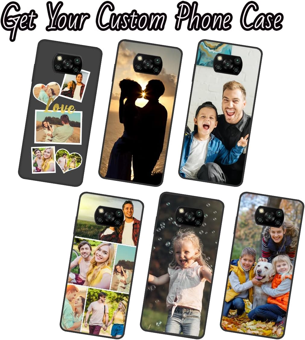 Funda de teléfono personalizada para Xiaomi Poco X3 NFCPoco X3Poco X3 Pro, funda multifoto, funda delgada de TPU antiarañazos, funda protectora