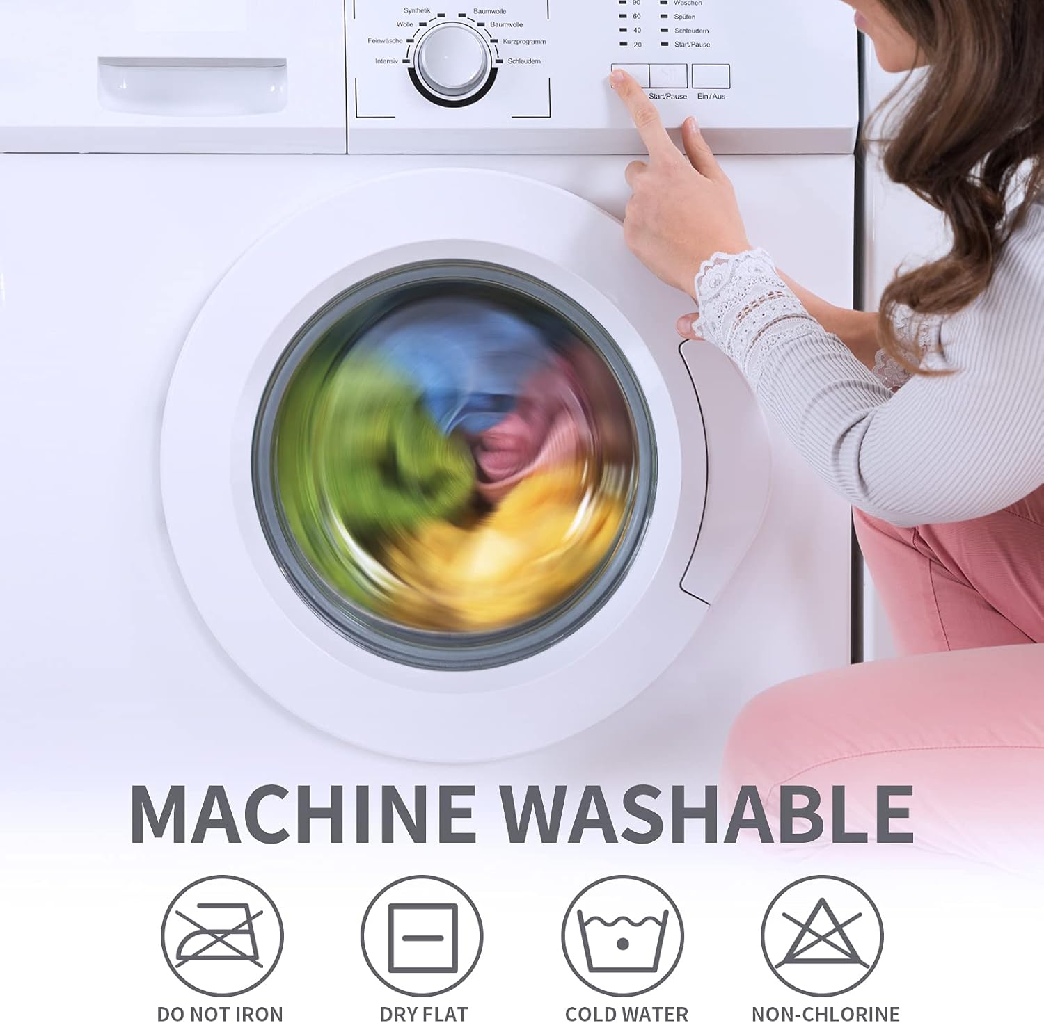 RECYCO – Manta, manta de chenilla suave y acogedora con borlas con flecos para mueble, sofá, silla, cama y sala de estar, ideal para regalar (color