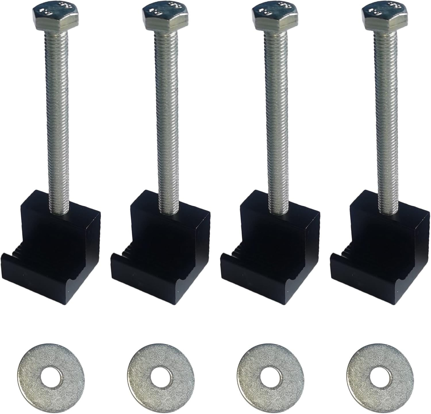 Kit de montaje de caja de herramientas para camión, ajuste universal, caja de herramientas de amarre de aleación de aluminio, ganchos en J cruzados