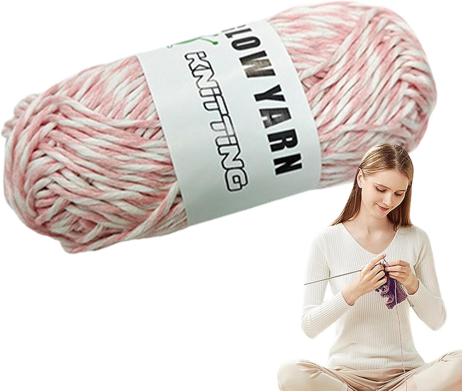 Hilo que brilla en la oscuridad para ganchillo Bulingbuling que brilla en la oscuridad, hilo de ganchillo para ganchillo, hilo luminoso para