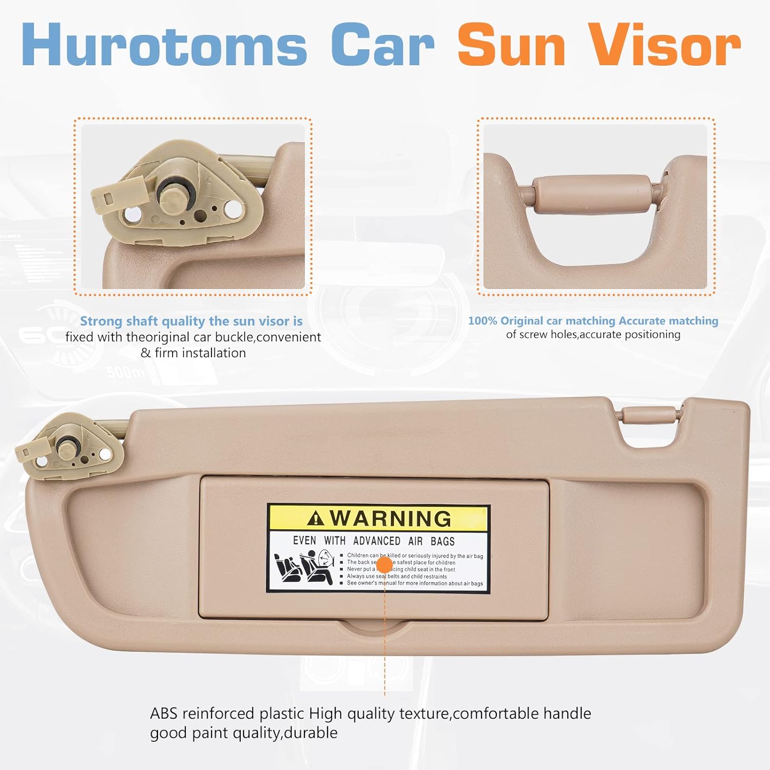 Visera solar para el lado del conductor izquierdo sin luz para Honda Civic EX LX Sedan SI Coupé 2006 2008 2009 2010 2011 Honda Civic EX LX Sedan SI