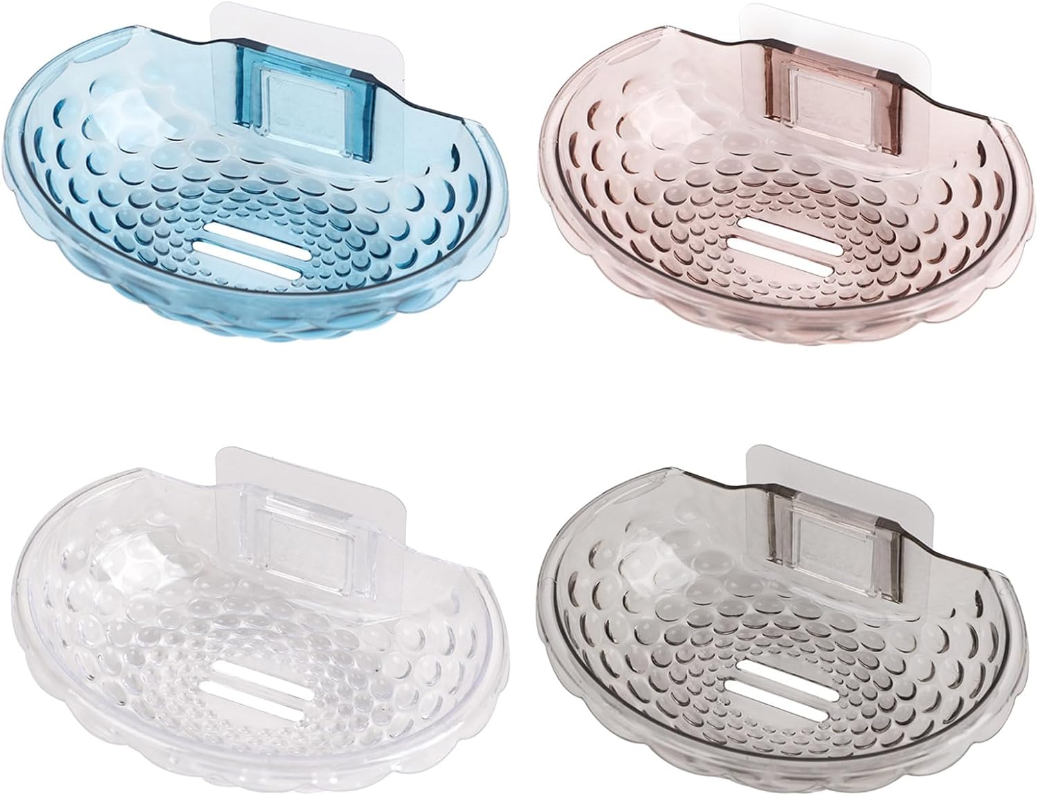 Jabonera sin perforación, soporte para jabón montado en la pared, esponja para jabón, accesorios de baño, platos de jabón autoadhesivos, decoración