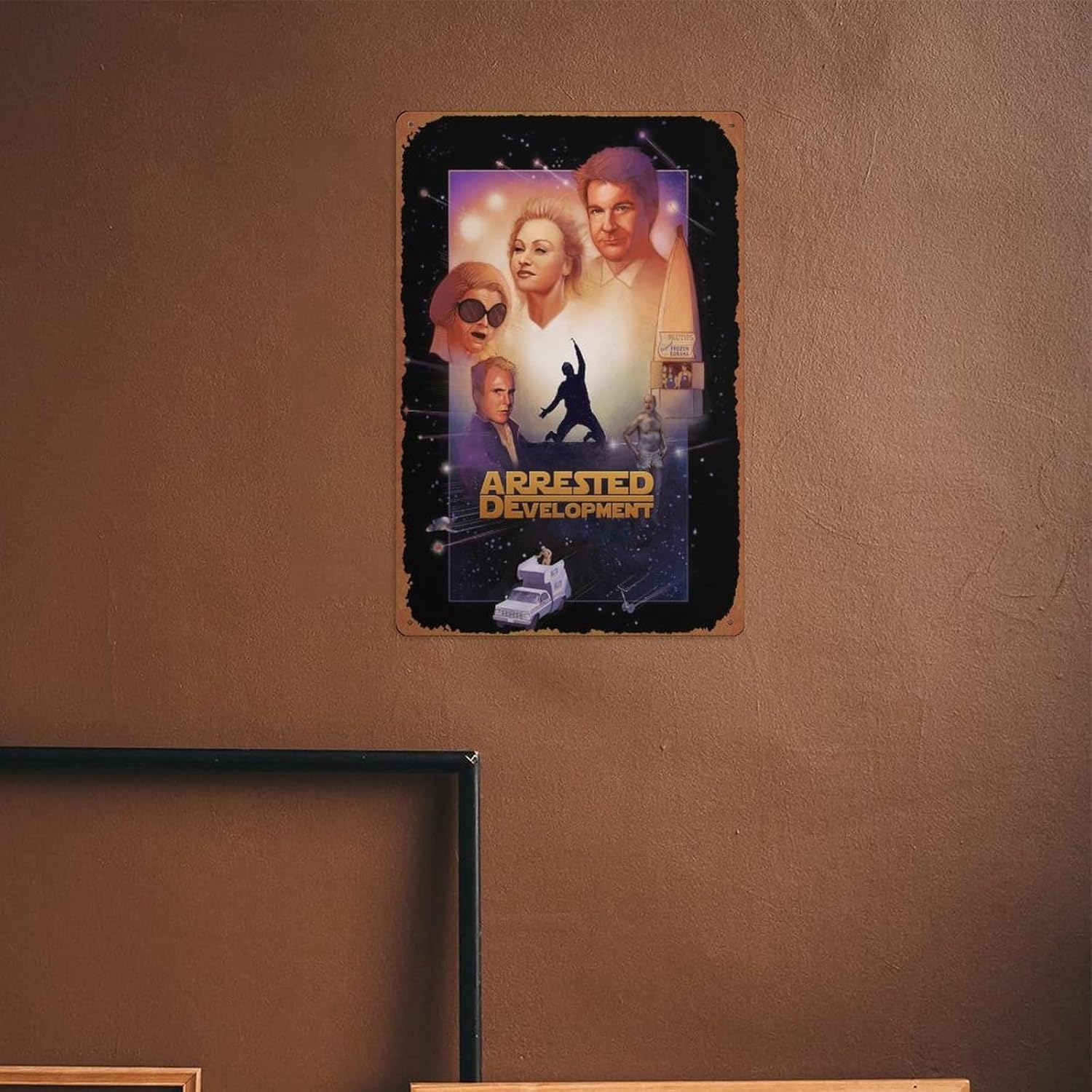 Cartel de metal de Arrested Development para decoración de pared, divertido cartel de hojalata vintage para cafetería, bar, restaurante,