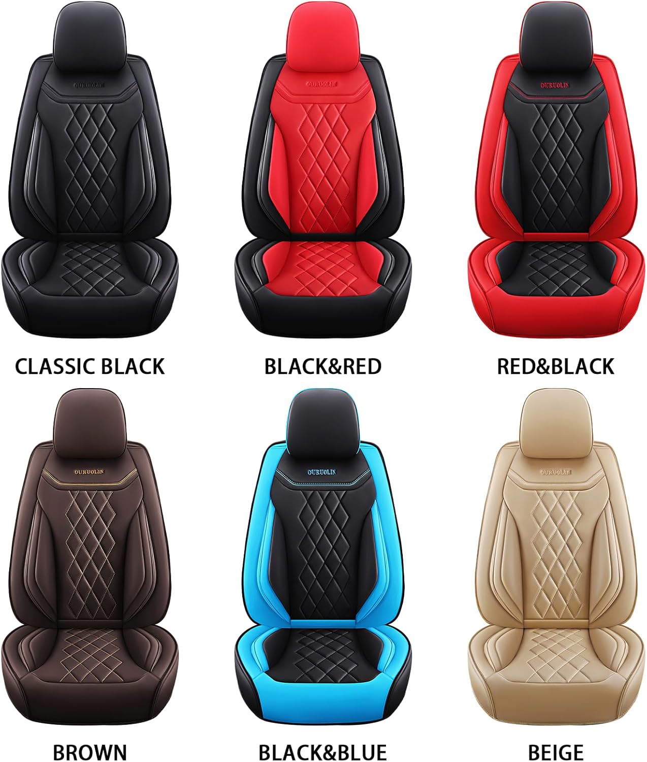 Fundas de asiento para Chevrolet Aveo 2005-2011, funda de asiento de automóvil de cuero impermeable, suave y transpirable, accesorios interiores de