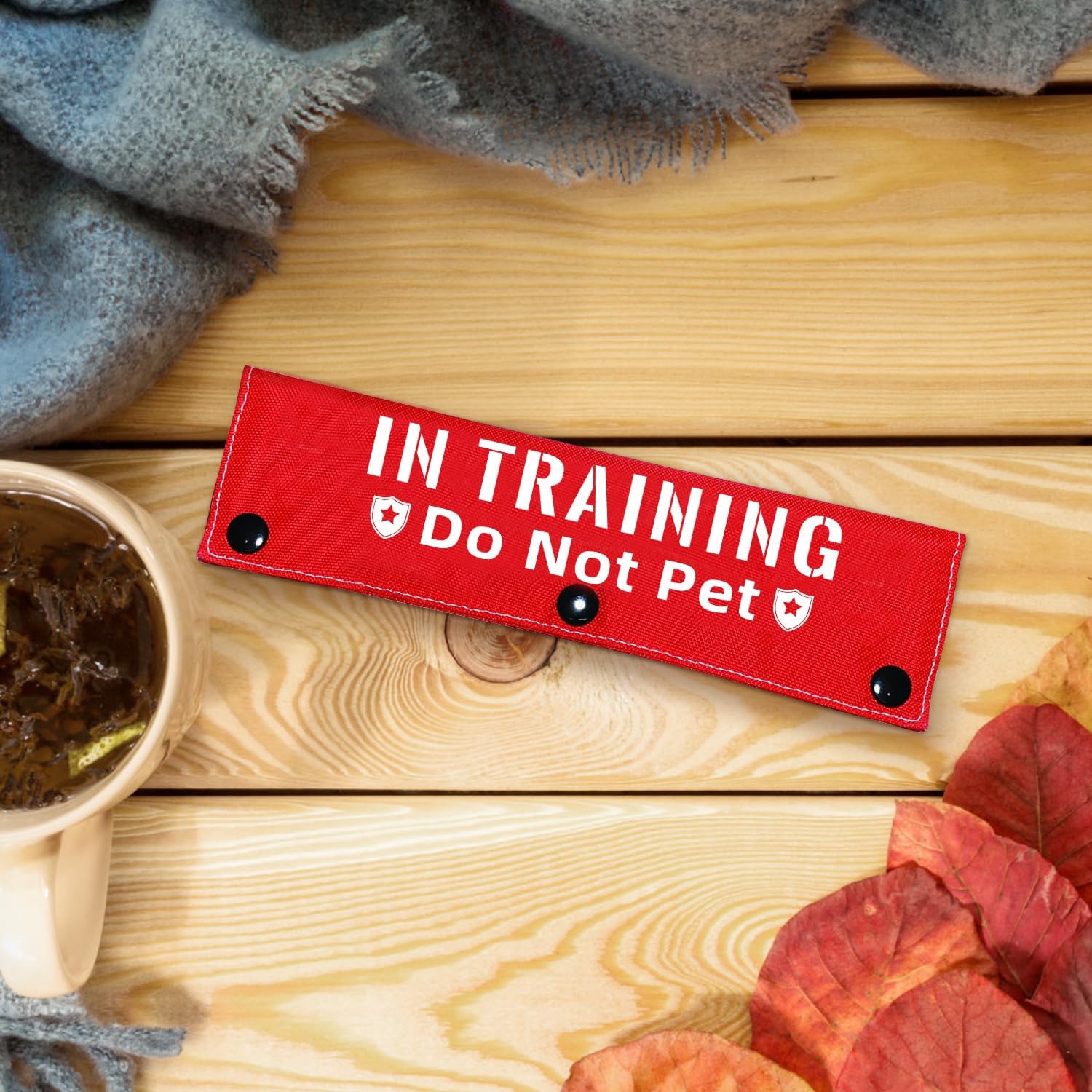 in Training Do Not Pet – Divertida correa roja para perro, envoltura de correa para perros que caminan, regalo para perros y dueños de perros