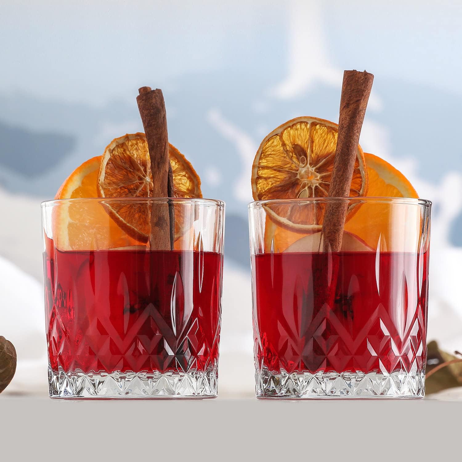 lav Old Fashioned – Juego de 6 vasos de whisky de 11.25 onzas, vasos de whisky para hombres y mujeres, vasos de bar para bar y comedor en casa,