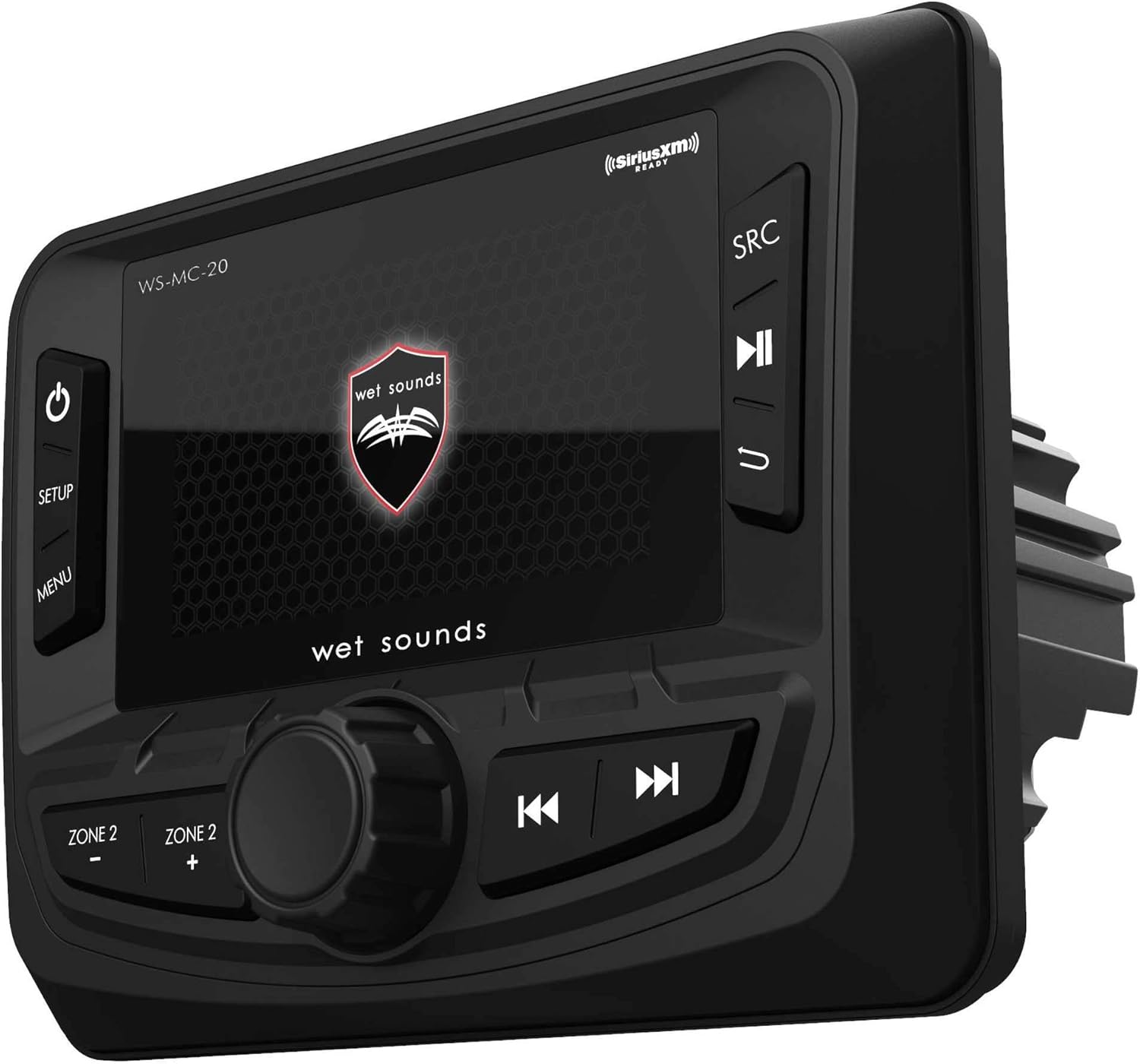 Wet Sounds WS-MC-2 – Radio marina con 2 pares de sonidos húmedos, repuesto OEM 65ic-S Serie XS-Cono plateado de 6.5 pulgadas, par de altavoces