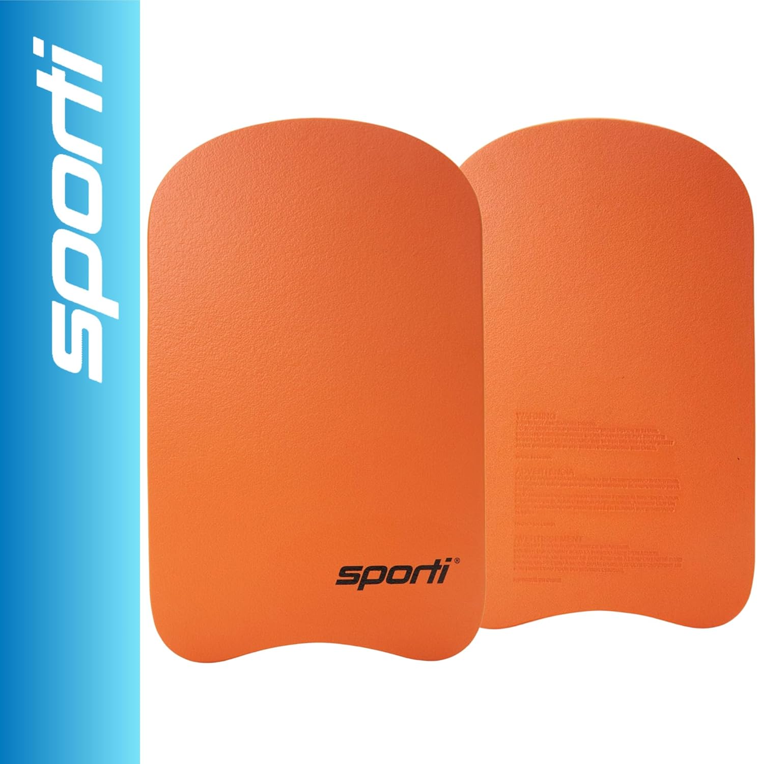 Sporti Tabla de natación para adultos, 18.5 pulgadas de largo x 11.4 pulgadas de ancho, flotador de ayuda de entrenamiento para natación y ejercicio