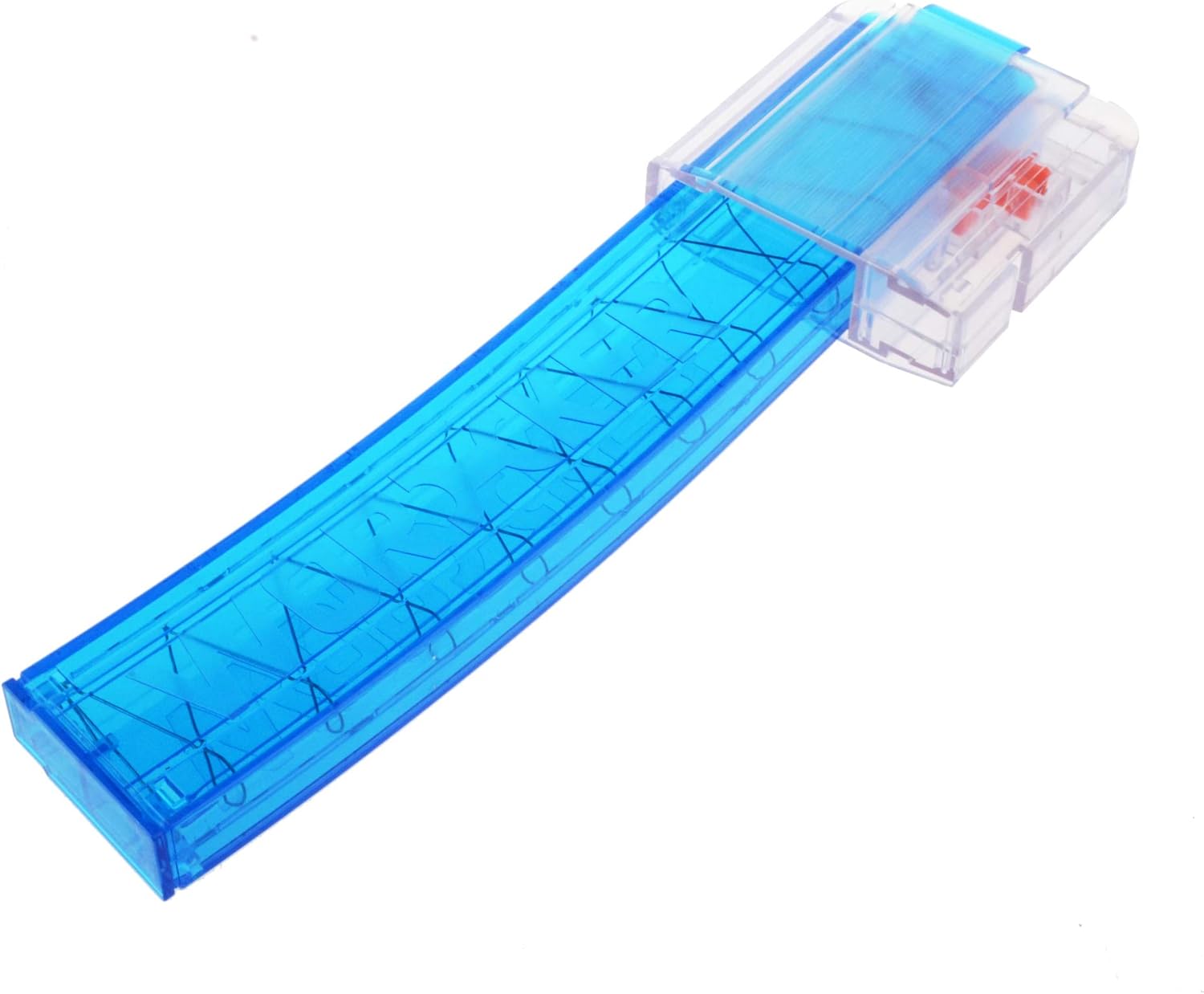 WORKER 18 dardos curvados Talon Magazine Clip de dardos cortos para Nerf Modulus Series Toy y Nexus Pro (azul transparente)