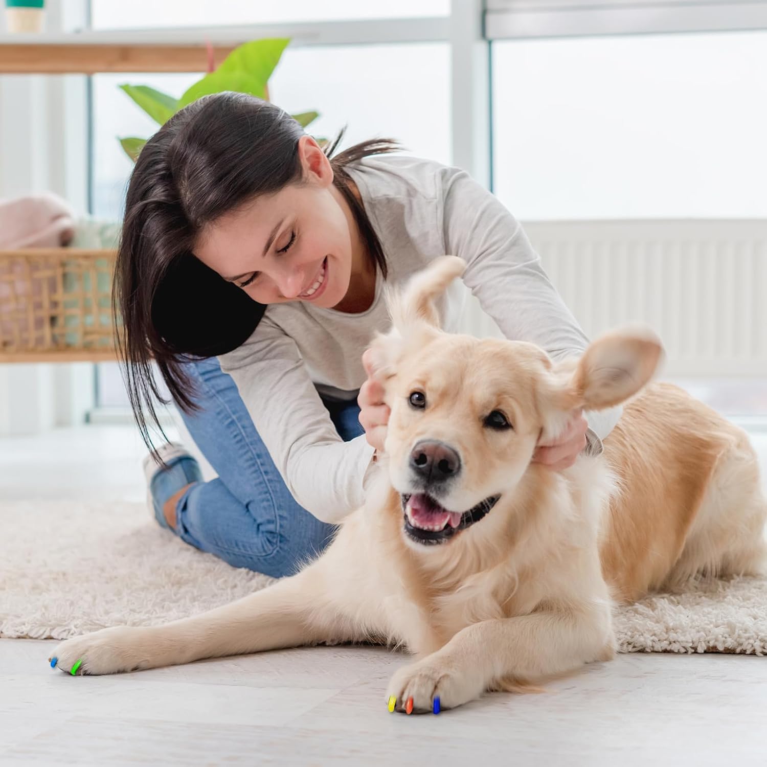 Avont Bolígrafo de esmalte de uñas para perros, 12 colores de secado rápido, pintura de uñas para perros, esmalte de uñas seguro para perros,