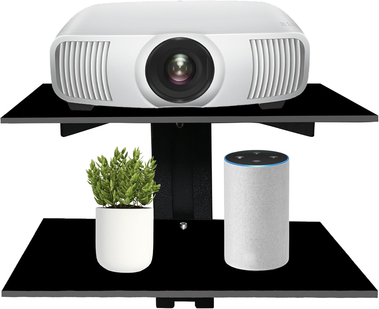 SIMOND STORE – Estantes centrales de entretenimiento de pared – Estante para proyector – Estantes flotantes para TV, reproductores de DVD, consolas