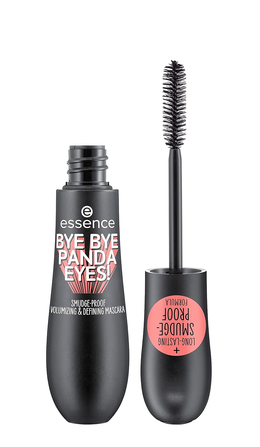 Esencia  Paquete de 3 máscaras de tubo Bye Bye Panda Eyes, a prueba de manchas, definición voluminizante, vegana, sin parabenos, sin aceite, sin