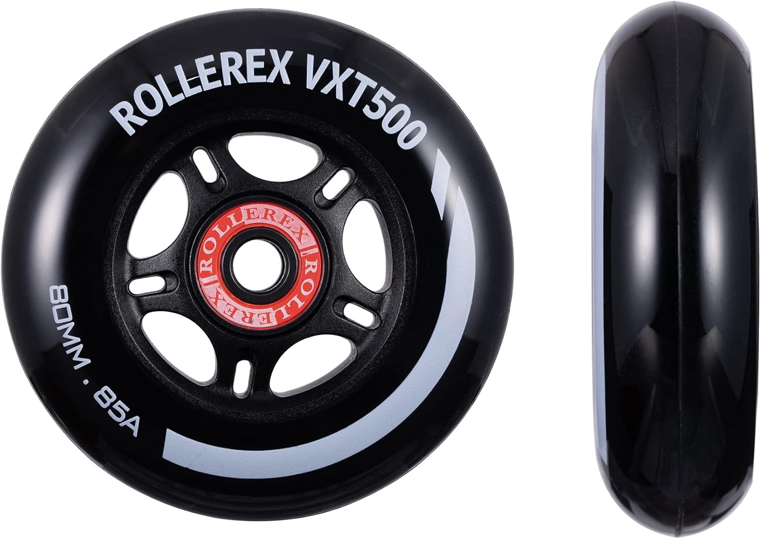 Rollerex VXT500 RipStikRuedas de patinaje en línea (paquete de 2 con rodamientos, espaciadores y arandelas) (uso en cuchillas de rodillos de