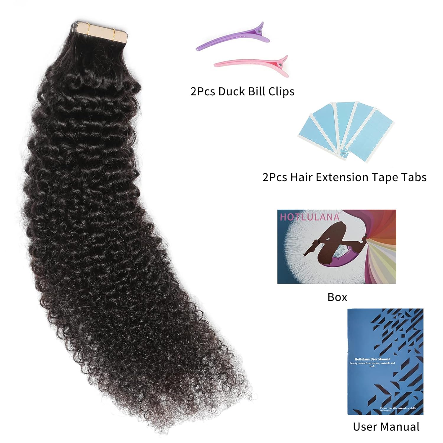 60 extensiones de cabello humano rizado tipo afro de 24 pulgadas, extensiones de cabello humano rizado 3C 4A, extensiones de cabello humano real