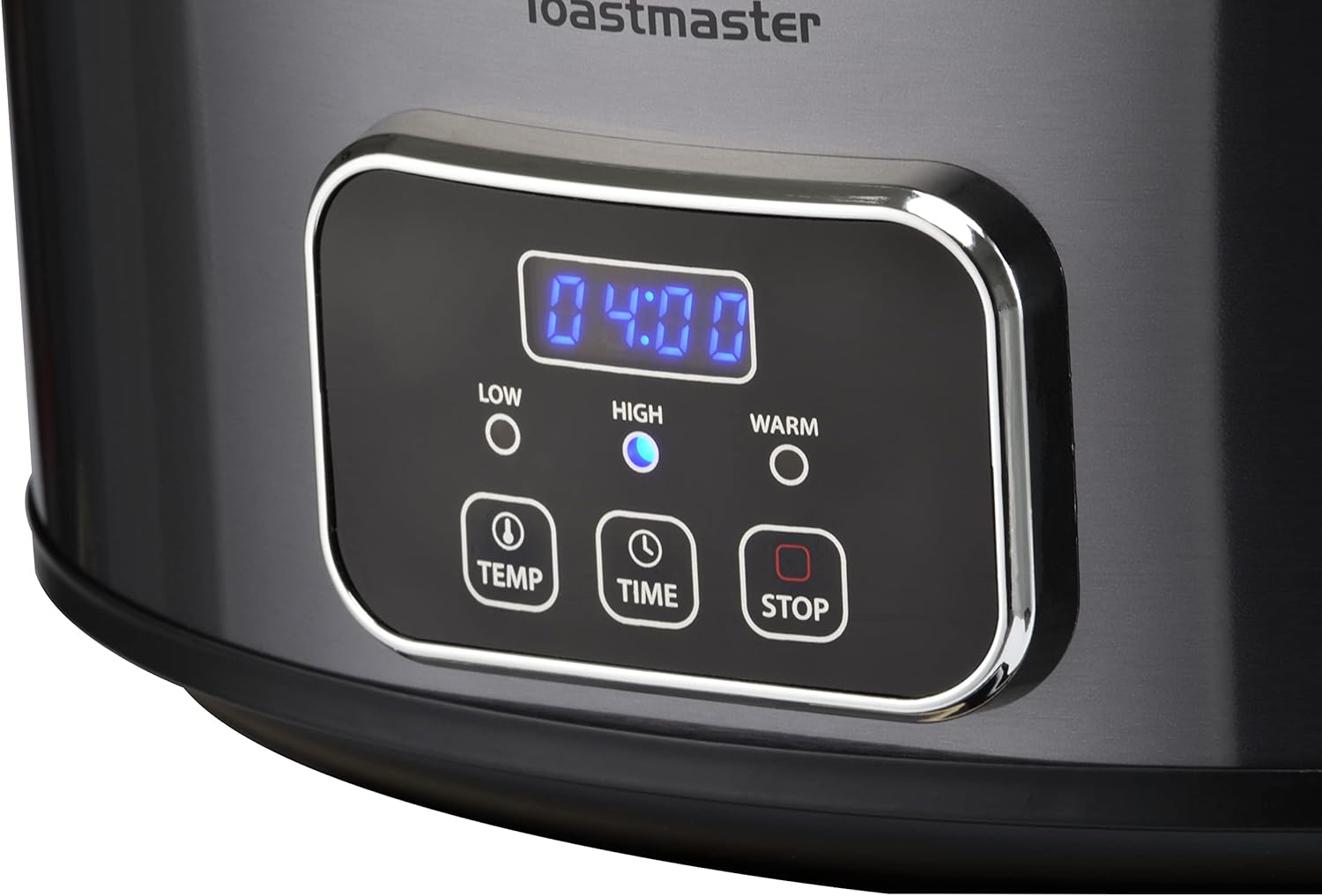 Toastmaster Olla de cocción lenta digital de 4 cuartos con tapa de bloqueo (grafito)