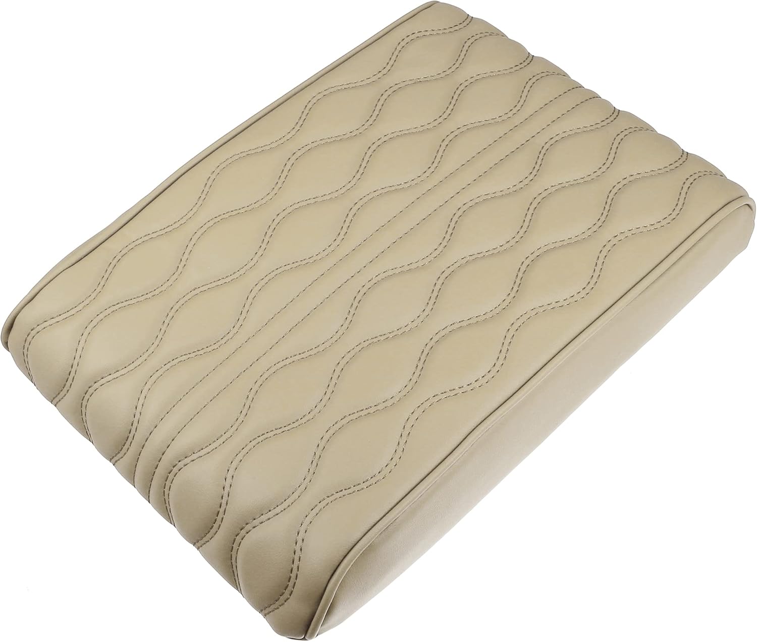X AUTOHAUX Funda de cojín para reposabrazos de automóvil, almohadilla para consola central, impermeable, de piel sintética, protector de cojín