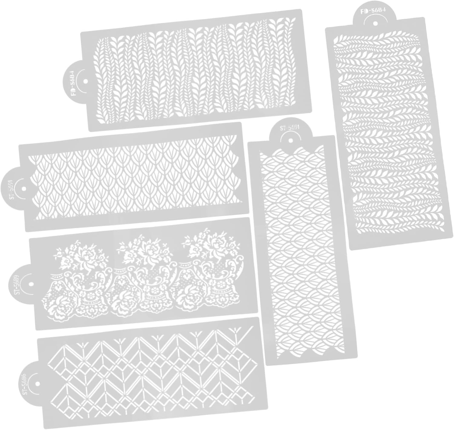 EXCEART Plantillas de impresión de tartas de herramientas, plantillas de manualidades para pintar moldes de impresión de tartas, suministros de