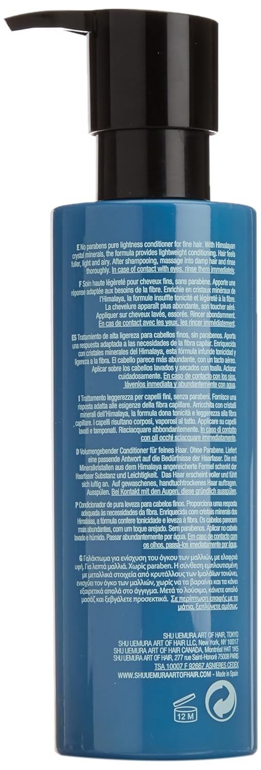 Shu Uemura Muroto Volume Pure Lightness acondicionador para cabello fino, 8 onzas