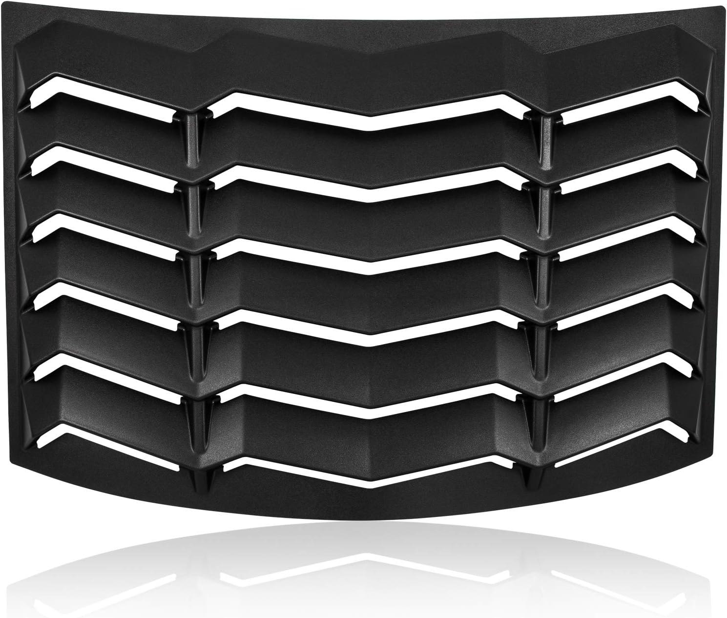 Persianas de ventana trasera para Chevrolet Chevy Camaro 2010 2011 2012 2013 2014 2015 ABS parabrisas cubierta de parasol estilo Lambo negro mate