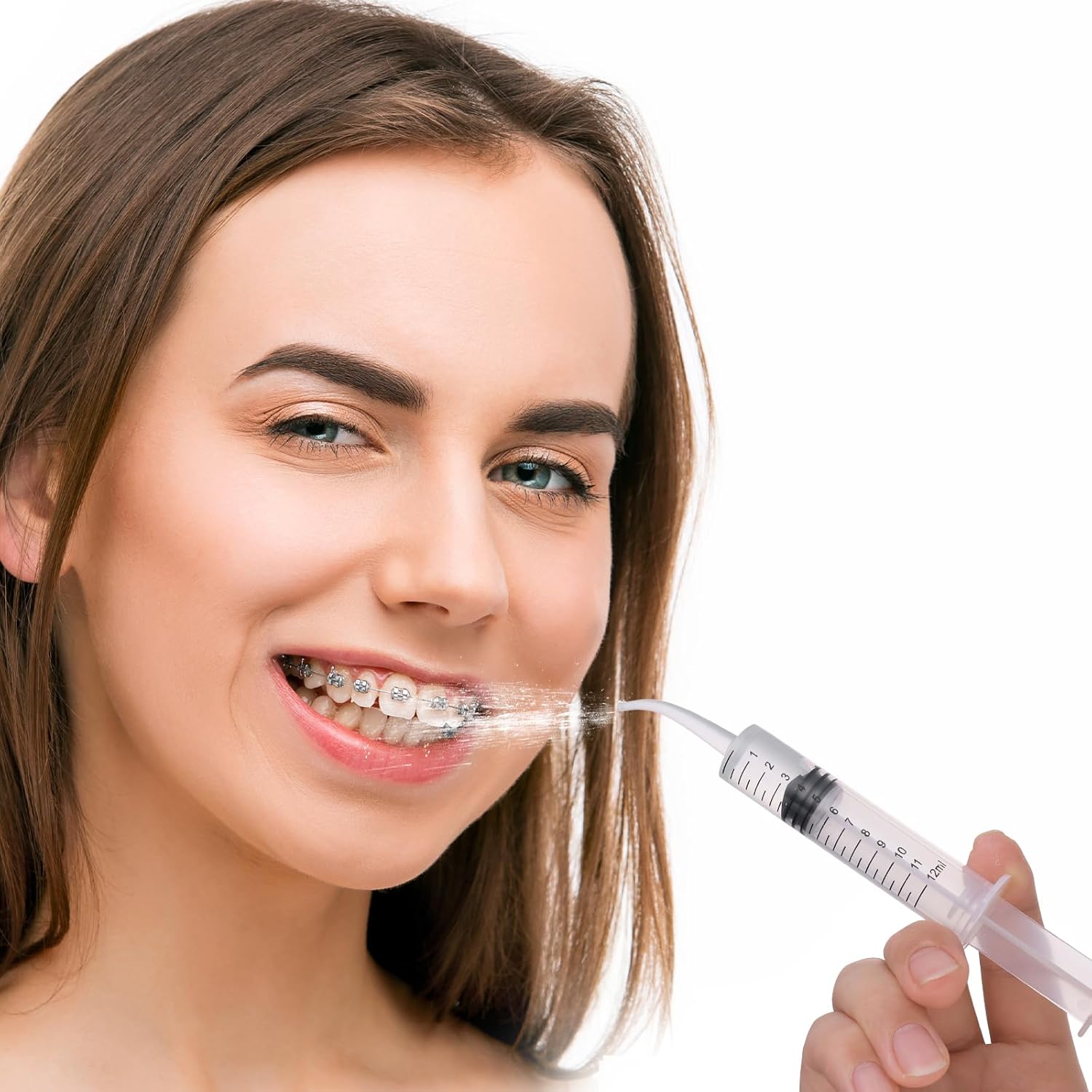 Sibba Jeringa Liquid Shots Medicine 5 PCS Plástico Oral Dispensación Médica Sin Aguja Dispensador Dental Cuidado Dental Portátil Sellado
