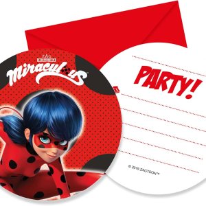 Procos 91351 – Invitaciones y sobres, 6 de cada uno, Mariquita milagrosa, cumpleaños de niños Procos 91351 – Invitaciones y sobres, 6 de cada uno, Mariquita milagrosa, cumpleaños de niños