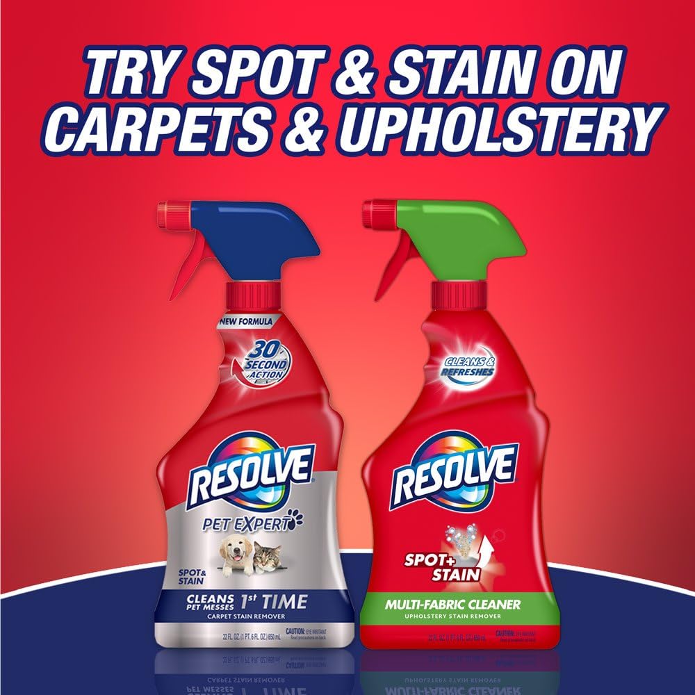 Resolve Champú limpiador de alfombras de vapor, 60 onzas, lino crujiente, concentrado 2X, seguro para Bissell, Hoover y Rug Doctor