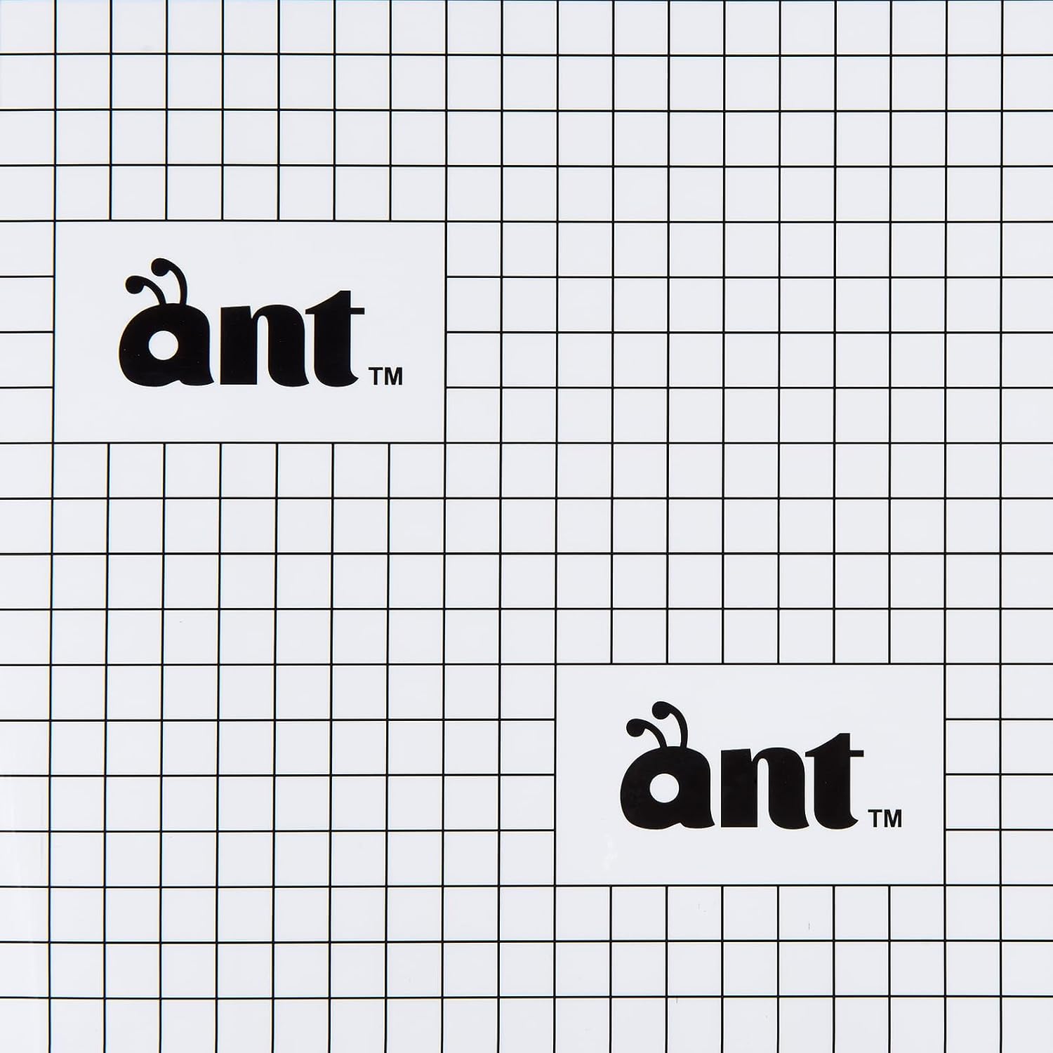 ANT StrongGrip – Cinta de transferencia (12 x 15 pies), papel de transferencia de rejilla de media pulgada de alineación negra para vinilo metálico