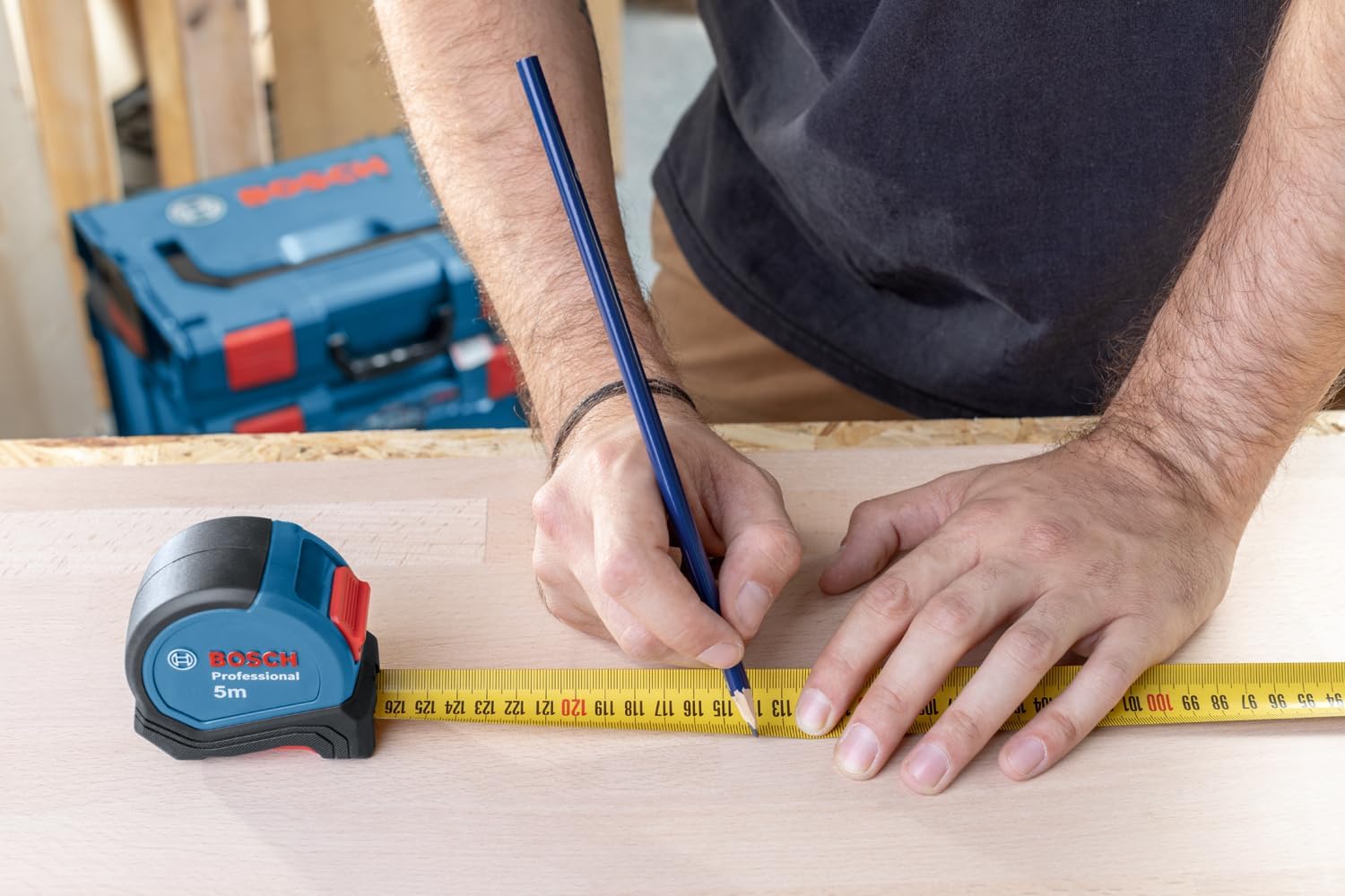 Bosch Professional 1600A016BH Cinta métrica (longitud 16.4 ft, ancho 1.063 in, en embalaje blíster)