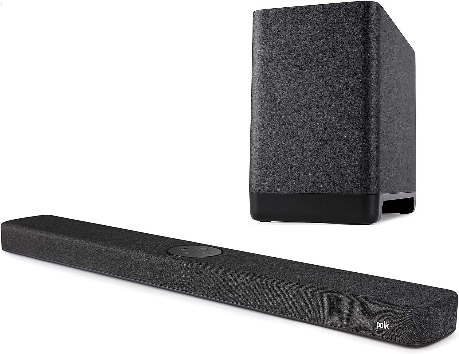 Barra de sonido React y subwoofer Polk React de 7 pulgadas