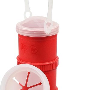 Re-Play Hecho en Estados Unidos – 2 recipientes para aperitivos para niños con 3 tapas de almacenamiento de plástico, 1 tapa de silicona para Re-Play Hecho en Estados Unidos – 2 recipientes para aperitivos para niños con 3 tapas de almacenamiento de plástico, 1 tapa de silicona para