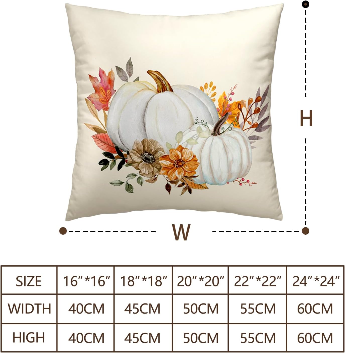 Fundas de almohada de otoño de 22 x 22 pulgadas, juego de 2 fundas de almohada de otoño de granja, Acción de Gracias, fundas de almohada decorativas
