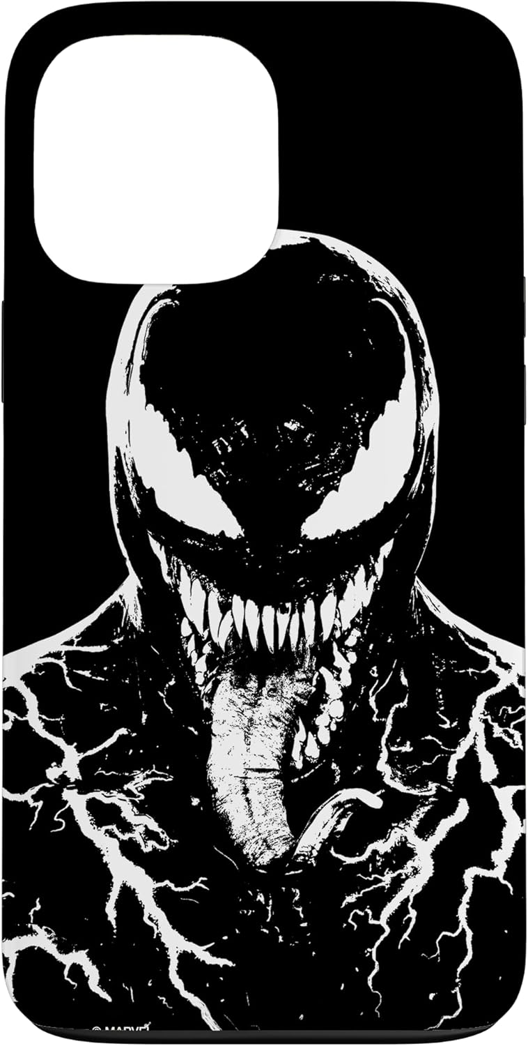 Funda negra para iPhone 13 Pro Max Marvel Venom Let There Be Carnage