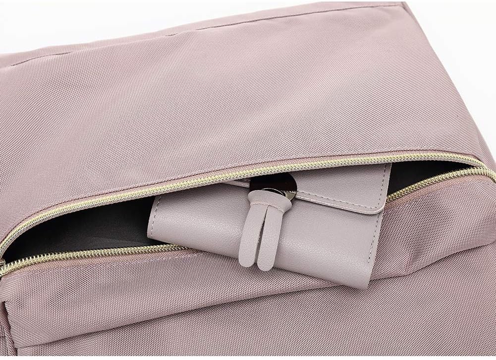 Bebamour Mochila casual para laptop para mujer y hombre, Rosado, Mochilas de viaje