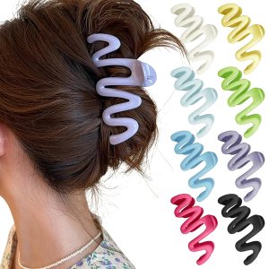 Youvelst Pinzas para el cabello para mujer, grandes gelatinas, dopamina, multicolor, 8 unidades, 4.3 pulgadas, agarre fuerte, antideslizantes, Youvelst Pinzas para el cabello para mujer, grandes gelatinas, dopamina, multicolor, 8 unidades, 4.3 pulgadas, agarre fuerte, antideslizantes,